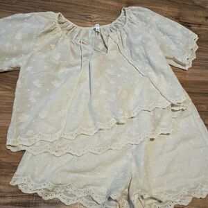 Mable Cream Women's Two-Piece Set